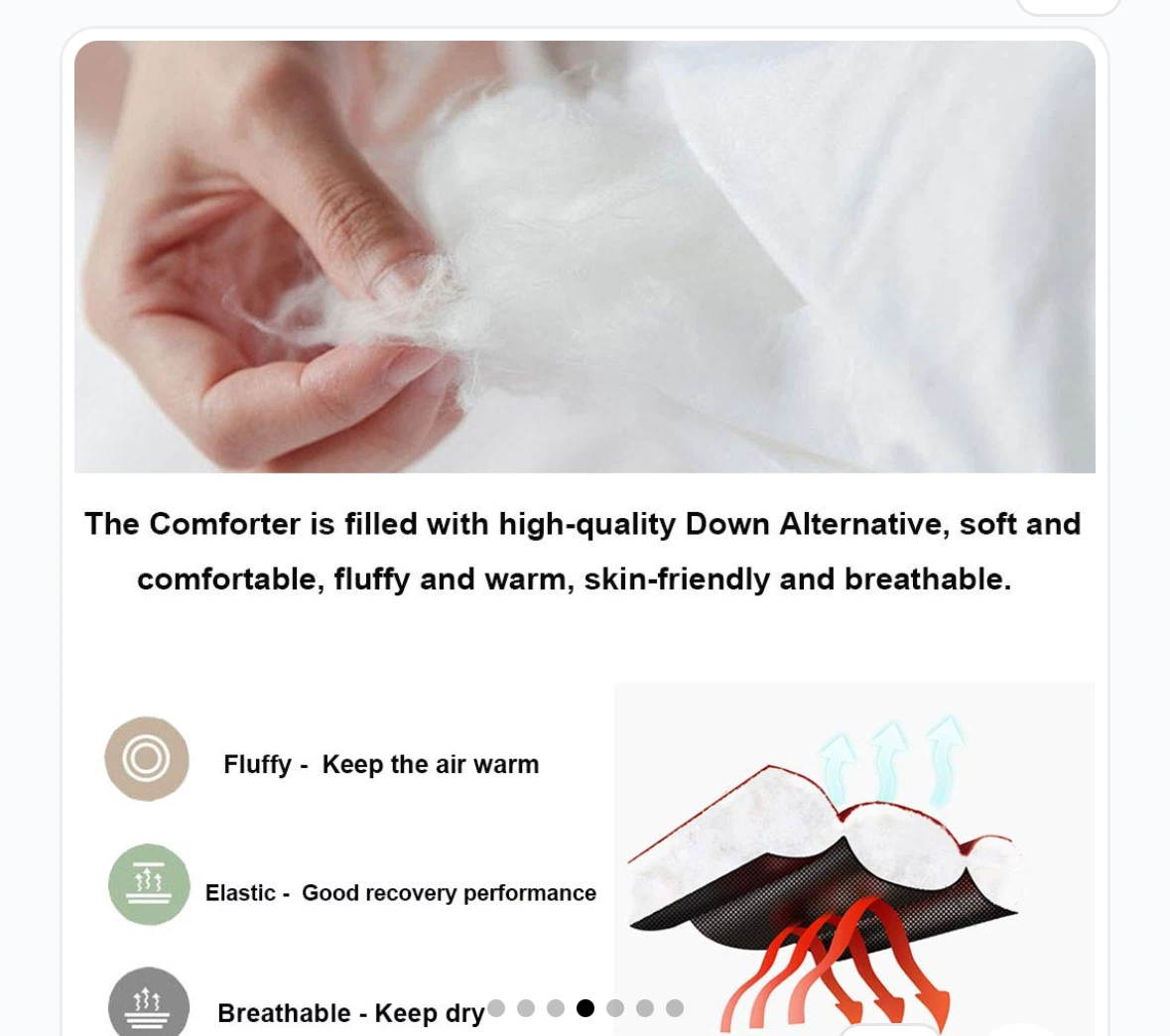 New Queen Size Down Alternative Comforter all season - photo 3