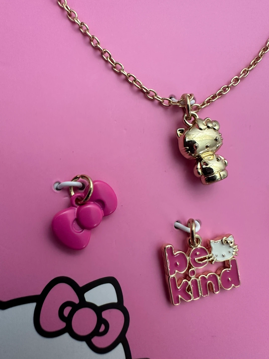 Hello Kitty Gold-Tone Necklace with Charms - photo 2