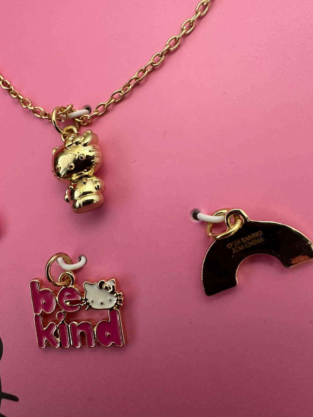Hello Kitty Gold-Tone Necklace with Charms - photo 3