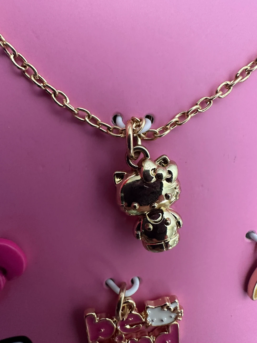 Hello Kitty Gold-Tone Necklace with Charms - photo 4