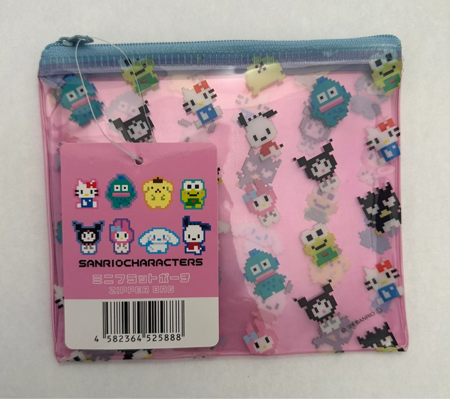 Sanrio Characters 8-bit Mini Flat Pouch