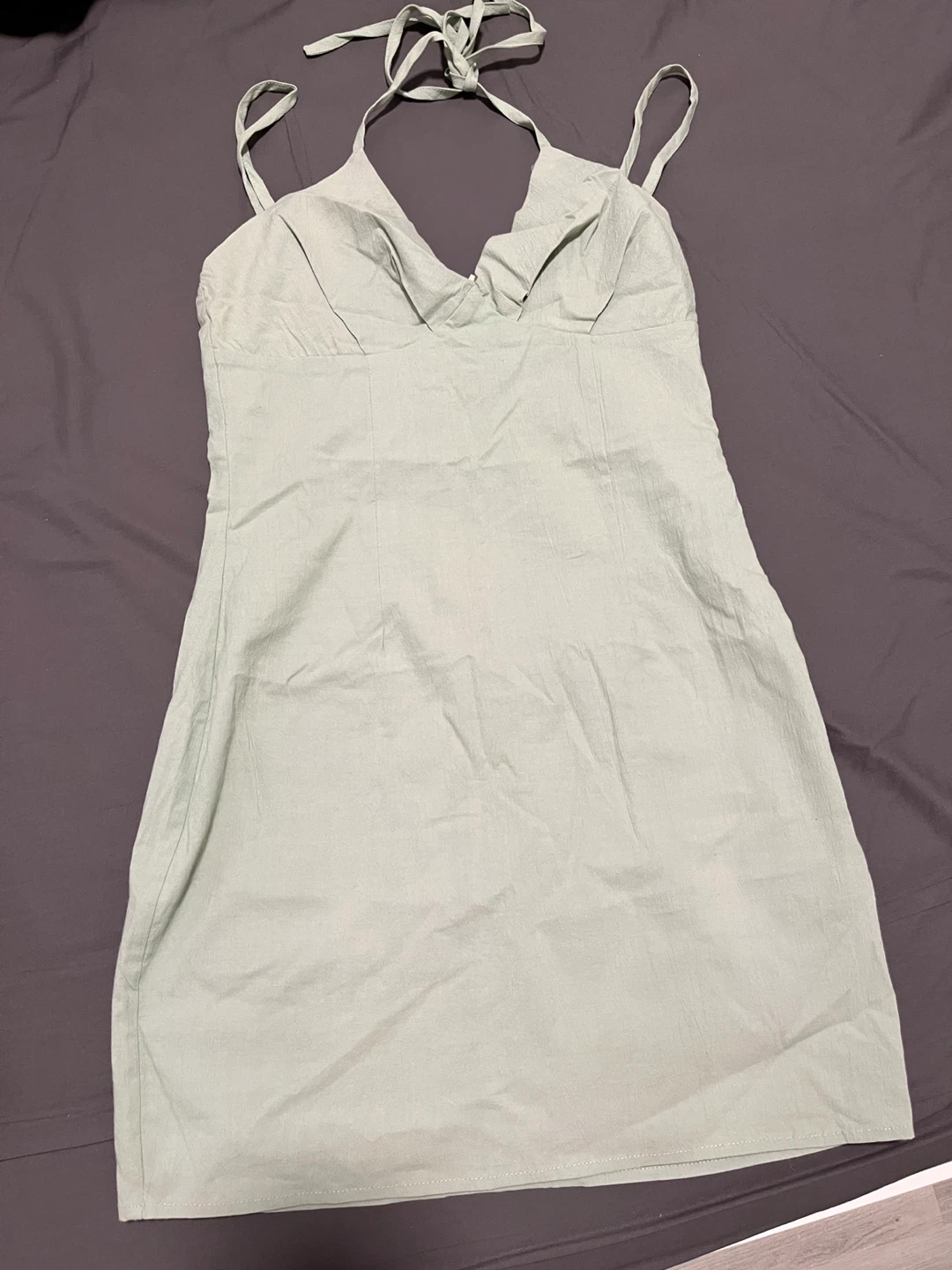 Brand New Superdown Mini Dress in Sage Green – Size XS - photo 2
