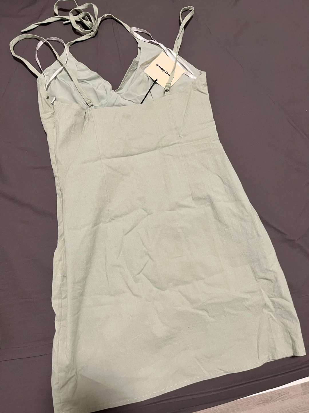 Brand New Superdown Mini Dress in Sage Green – Size XS - photo 3
