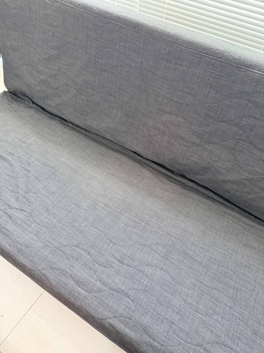 IKEA Dark Grey Convertible Futon Sofa - photo 4