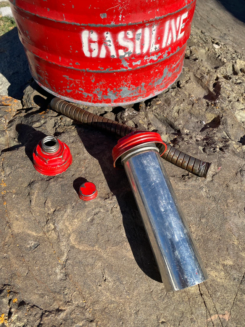 Vintage Metal Gasoline Canister