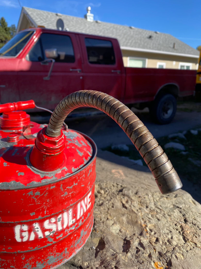 Vintage Metal Gasoline Canister - photo 2