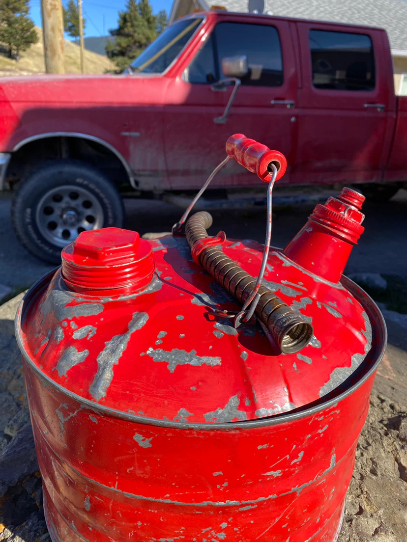 Vintage Metal Gasoline Canister - photo 5