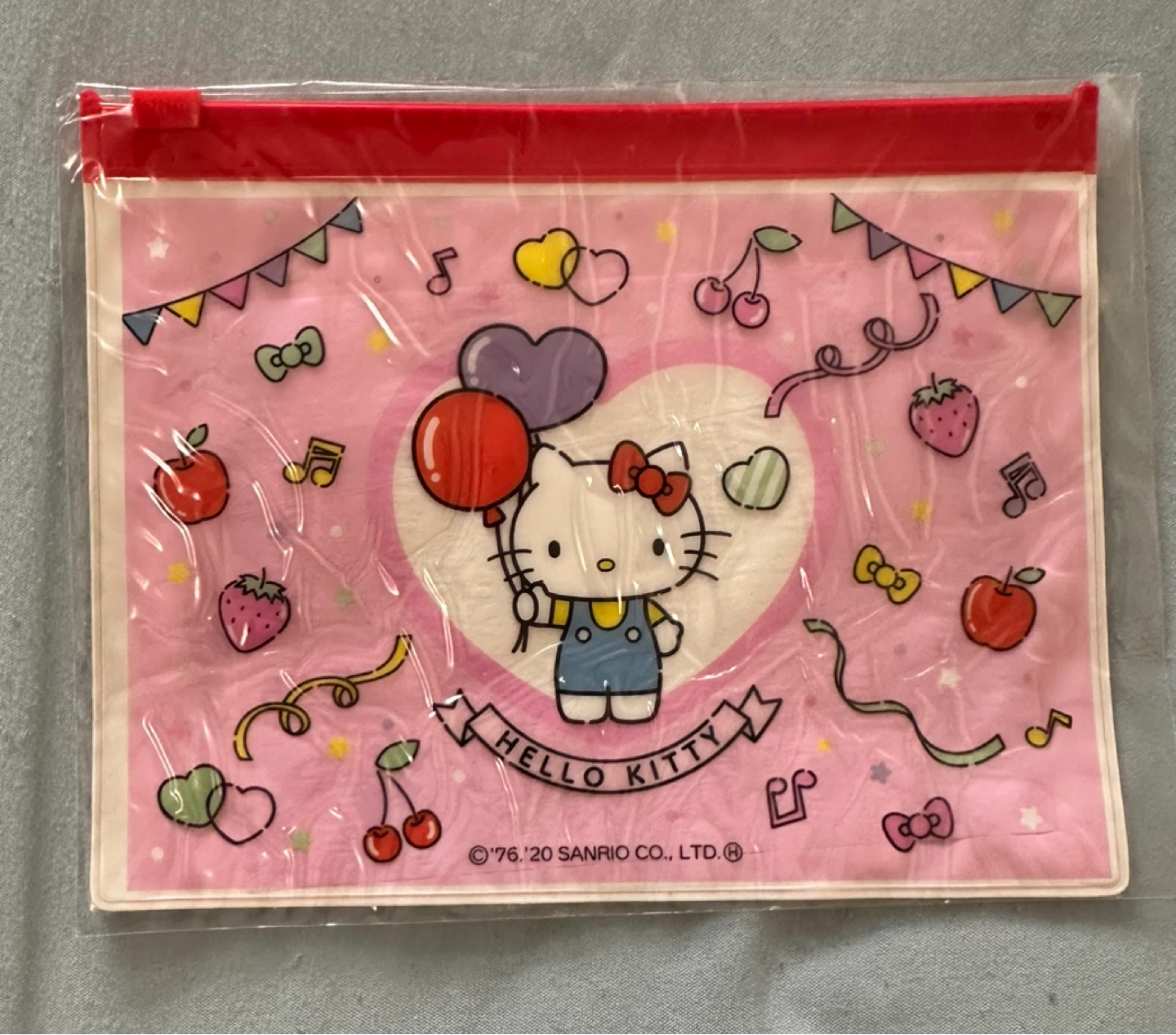 Hello Kitty Pink Zippered Pouch