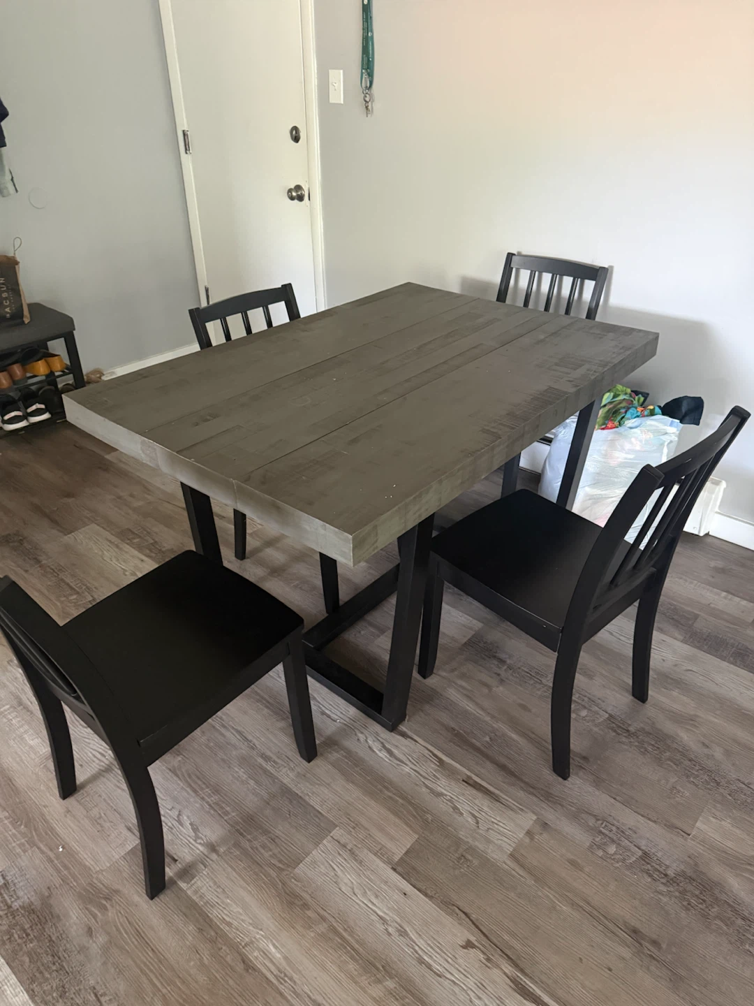 Dining table set with 4 chairs
