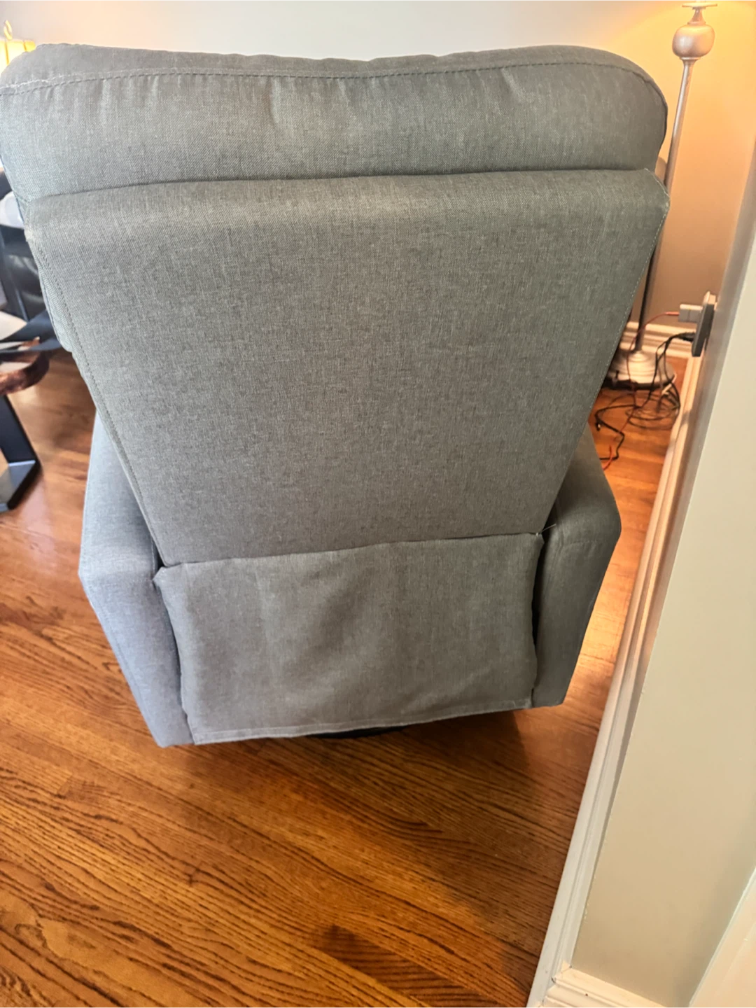Dream On Me Chatham Swivel Glider Recliner – Grey - photo 2