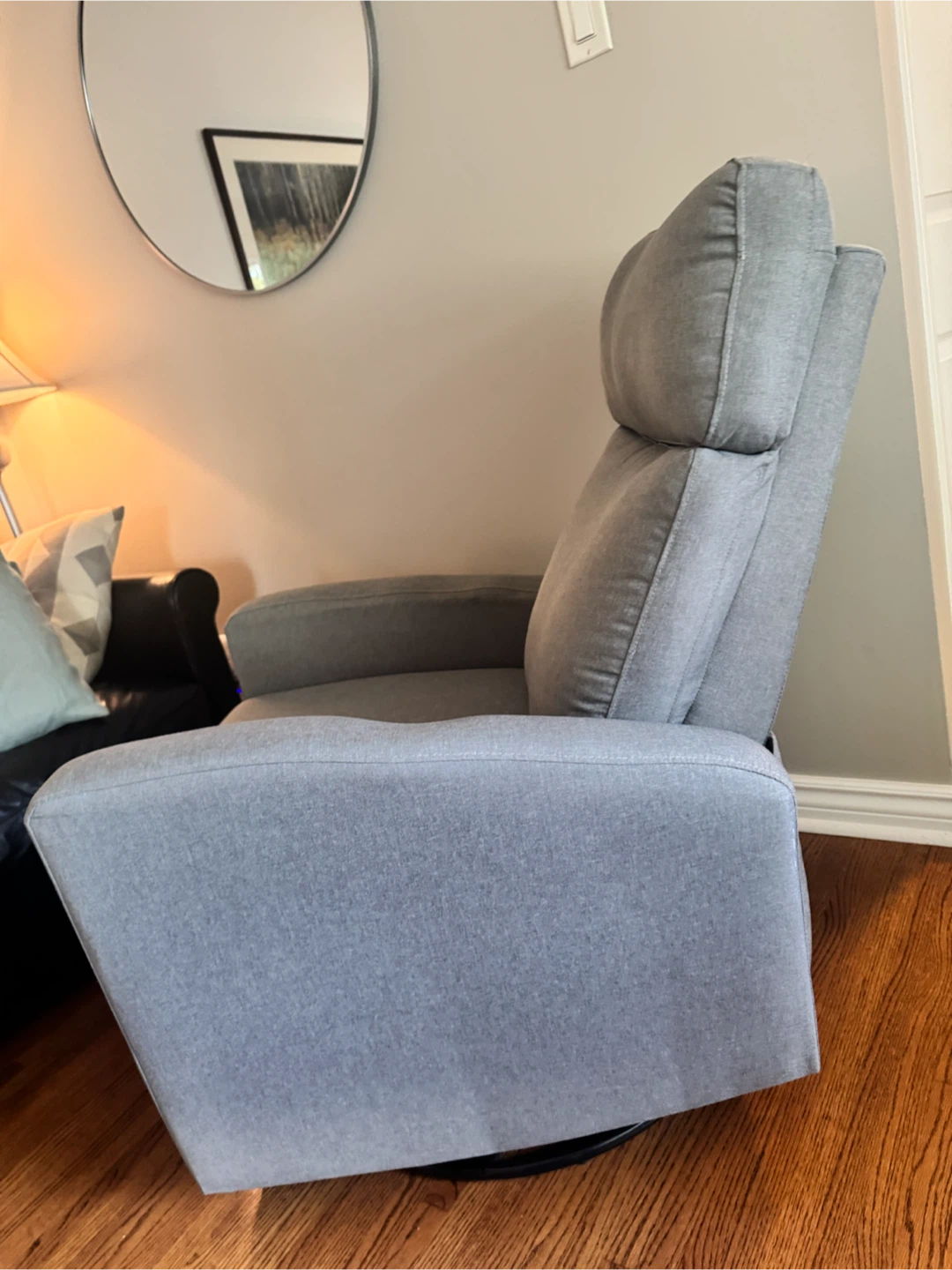 Dream On Me Chatham Swivel Glider Recliner – Grey - photo 3