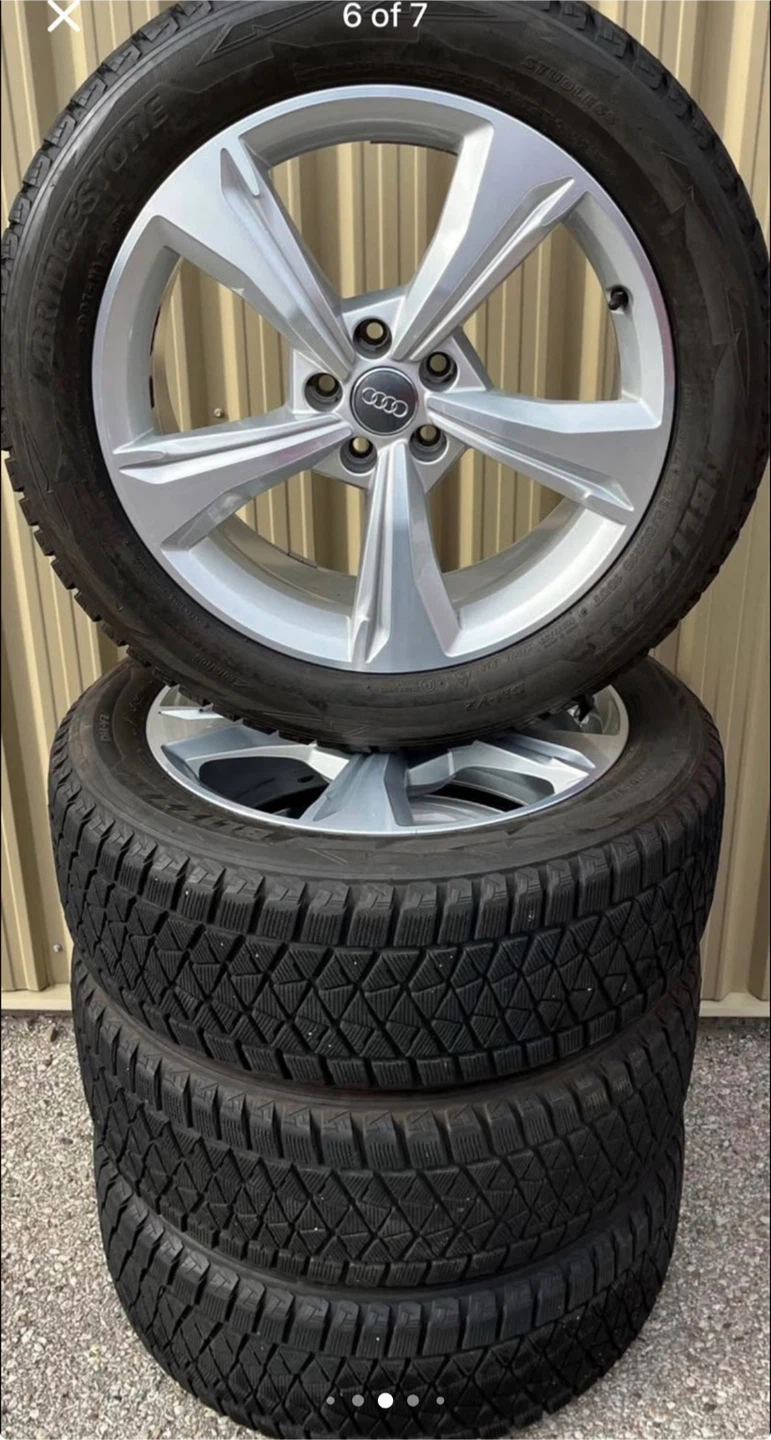 4 x 235/55/19 107S BRIDGE STONE WINTER TIRES AND AUDI RIMS $1750 - photo 4