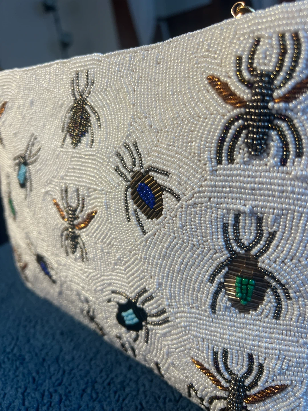 Beaded clutch with insect design - photo 2
