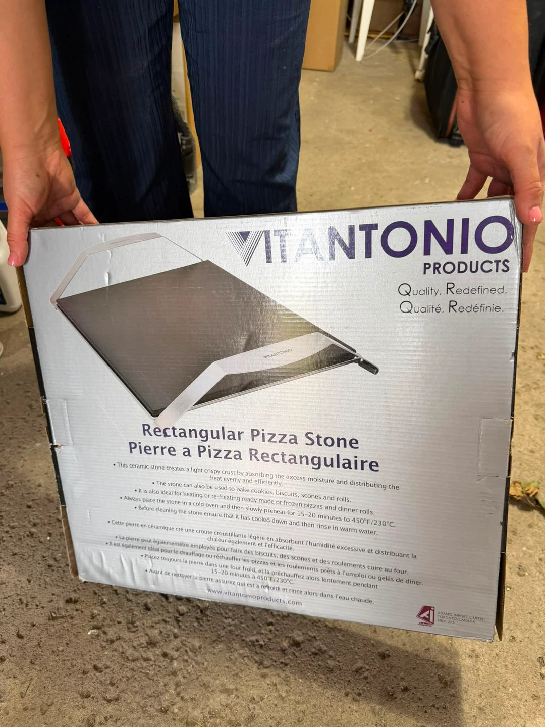 Vitantonio Rectangular Pizza Stone