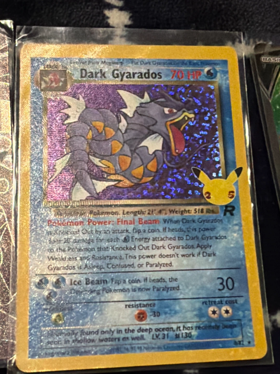 Five holographic Pokémon cards - photo 5