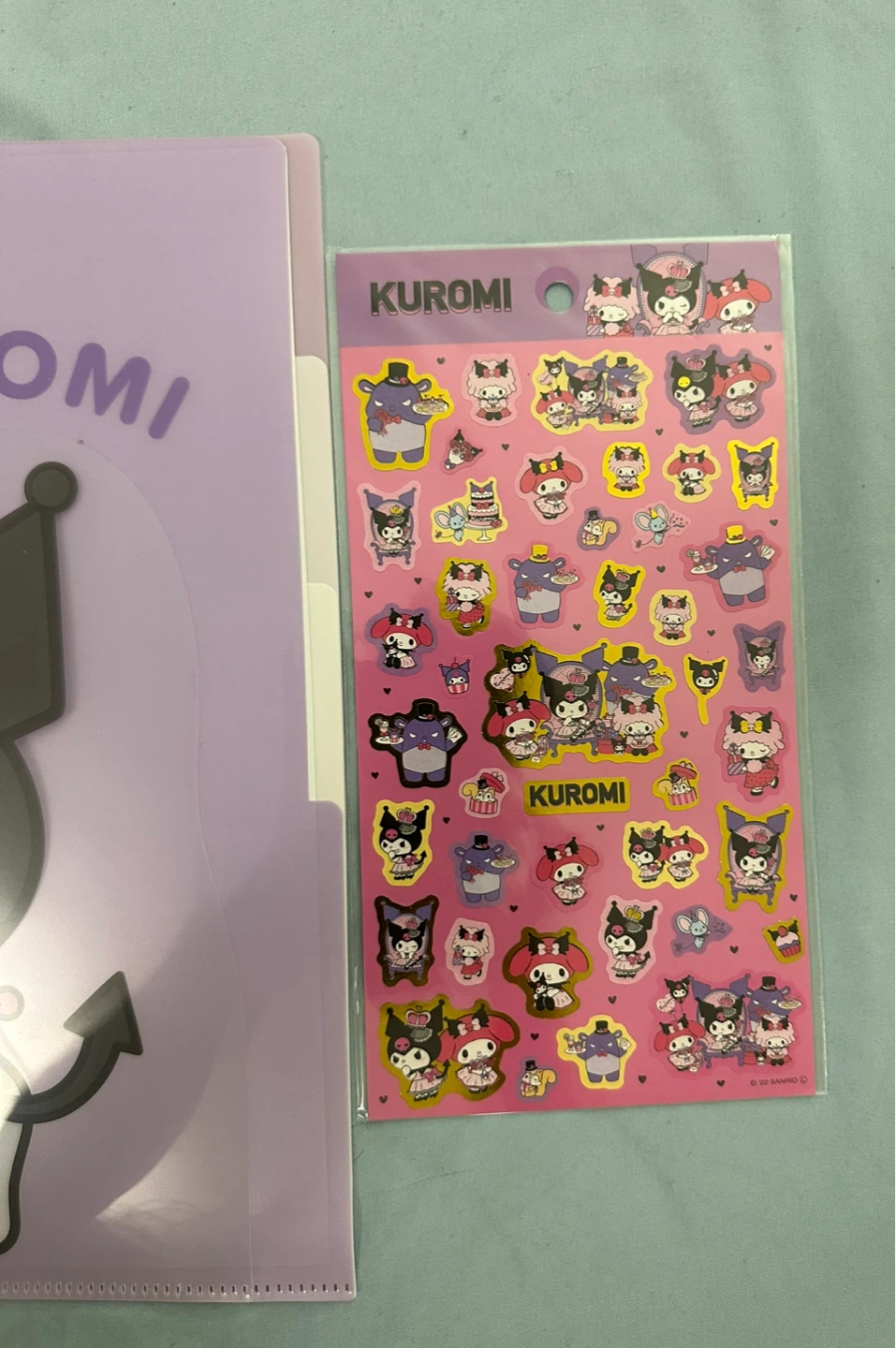Sanrio Kuromi Folder and Sticker Set - photo 3