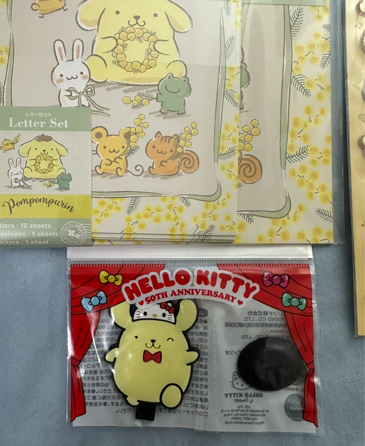 Sanrio Pompompurin Stationery and Hello Kitty Pin Set - photo 4
