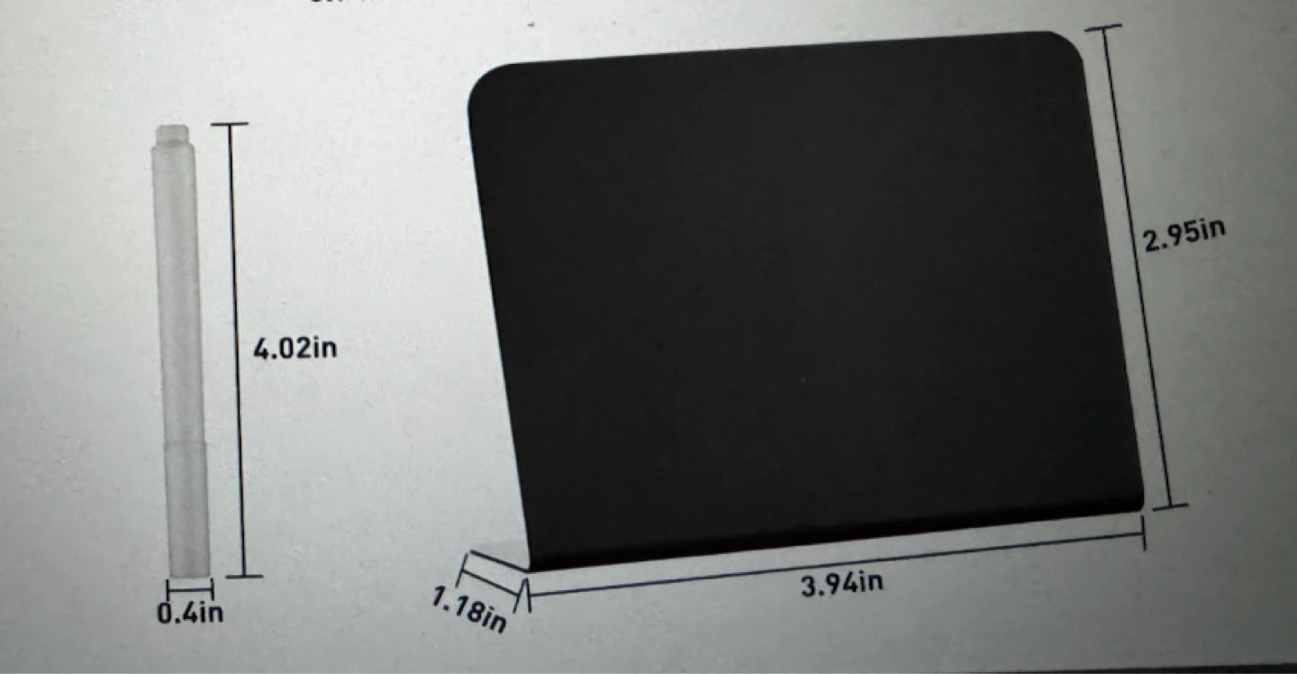 20-Pack Mini Black Chalkboard Signs + 2 markers - photo 2