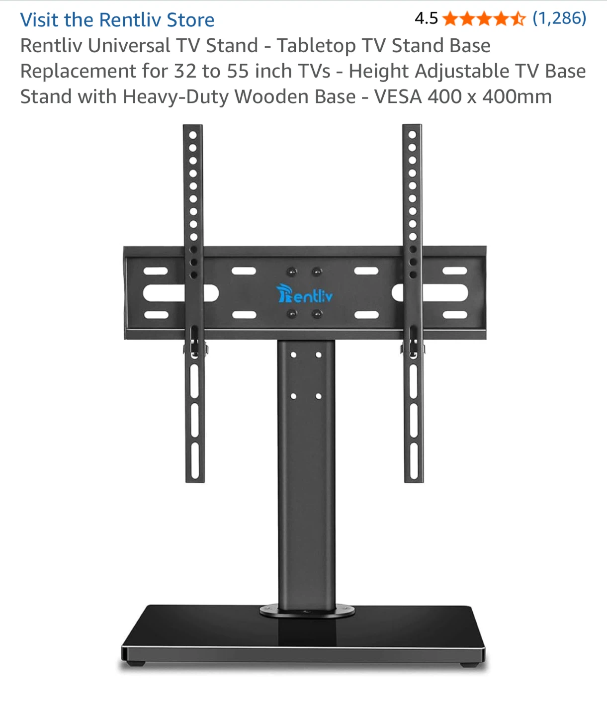 Rentliv Universal TV Stand for 32 to 55 Inch TVs - photo 2