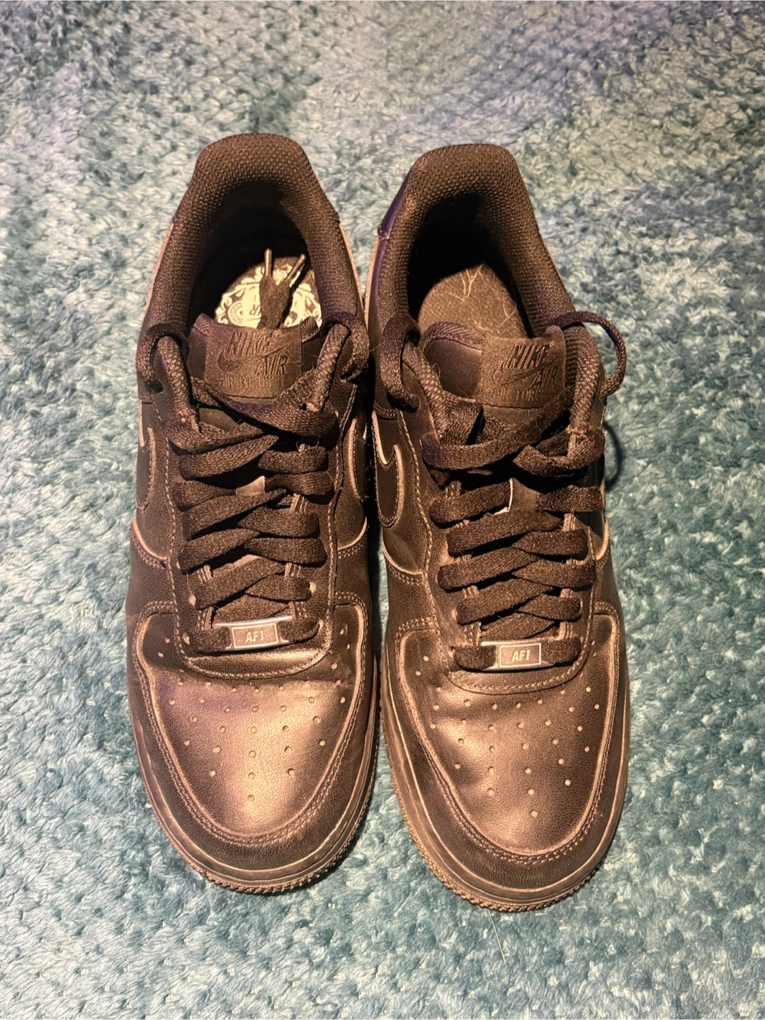 Nike Air Force 1 Black Sneakers - photo 2