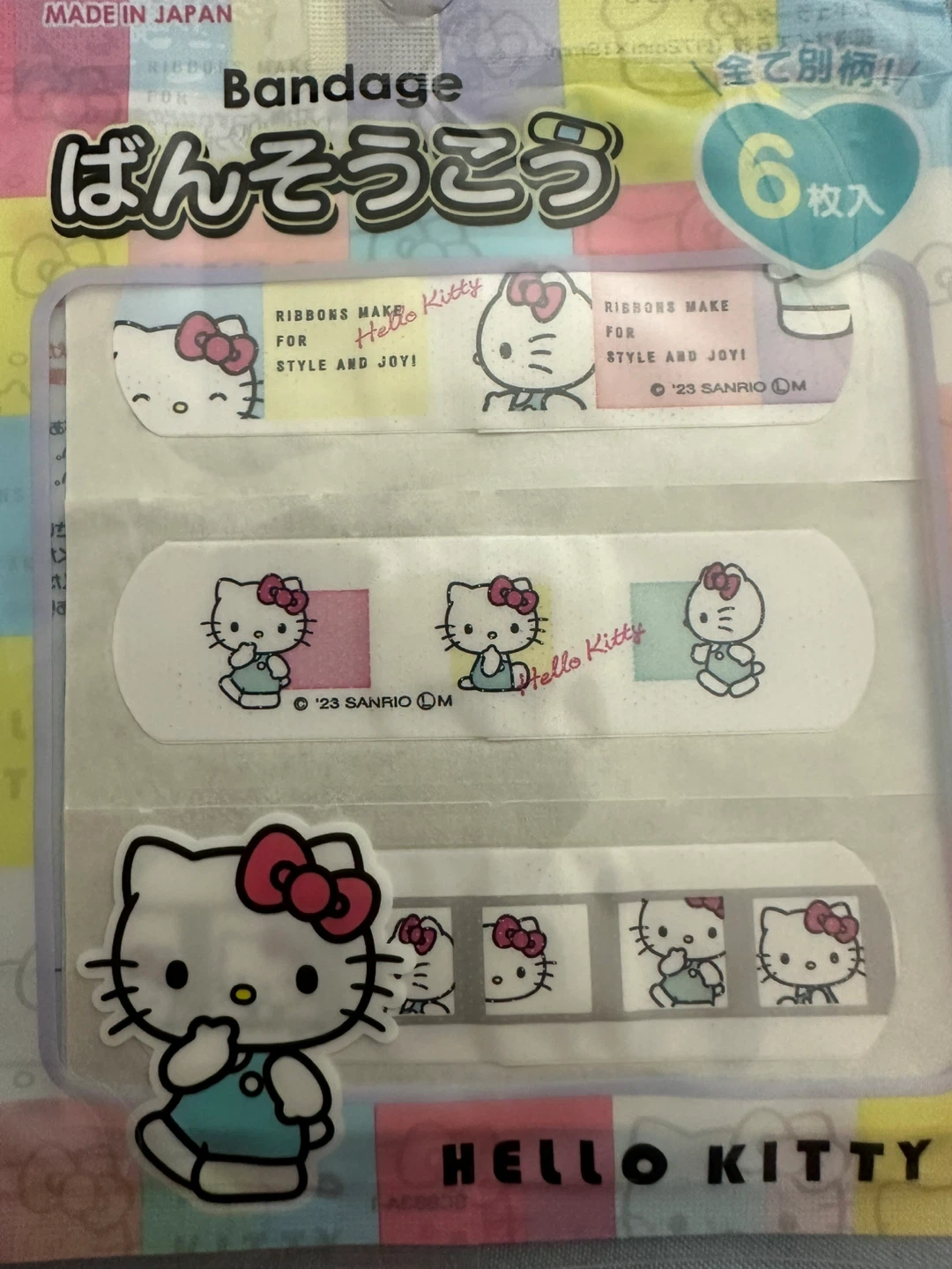 Hello Kitty Adhesive Bandages 6 Pack - photo 2