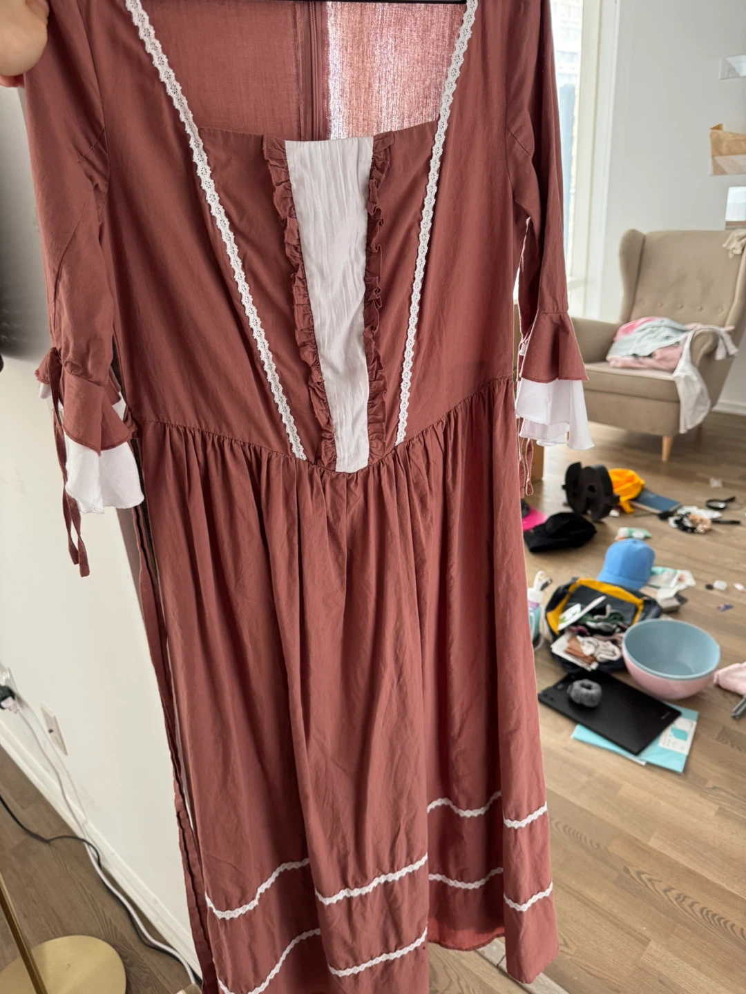 Scarlet Darkness rust-coloured dress - photo 4