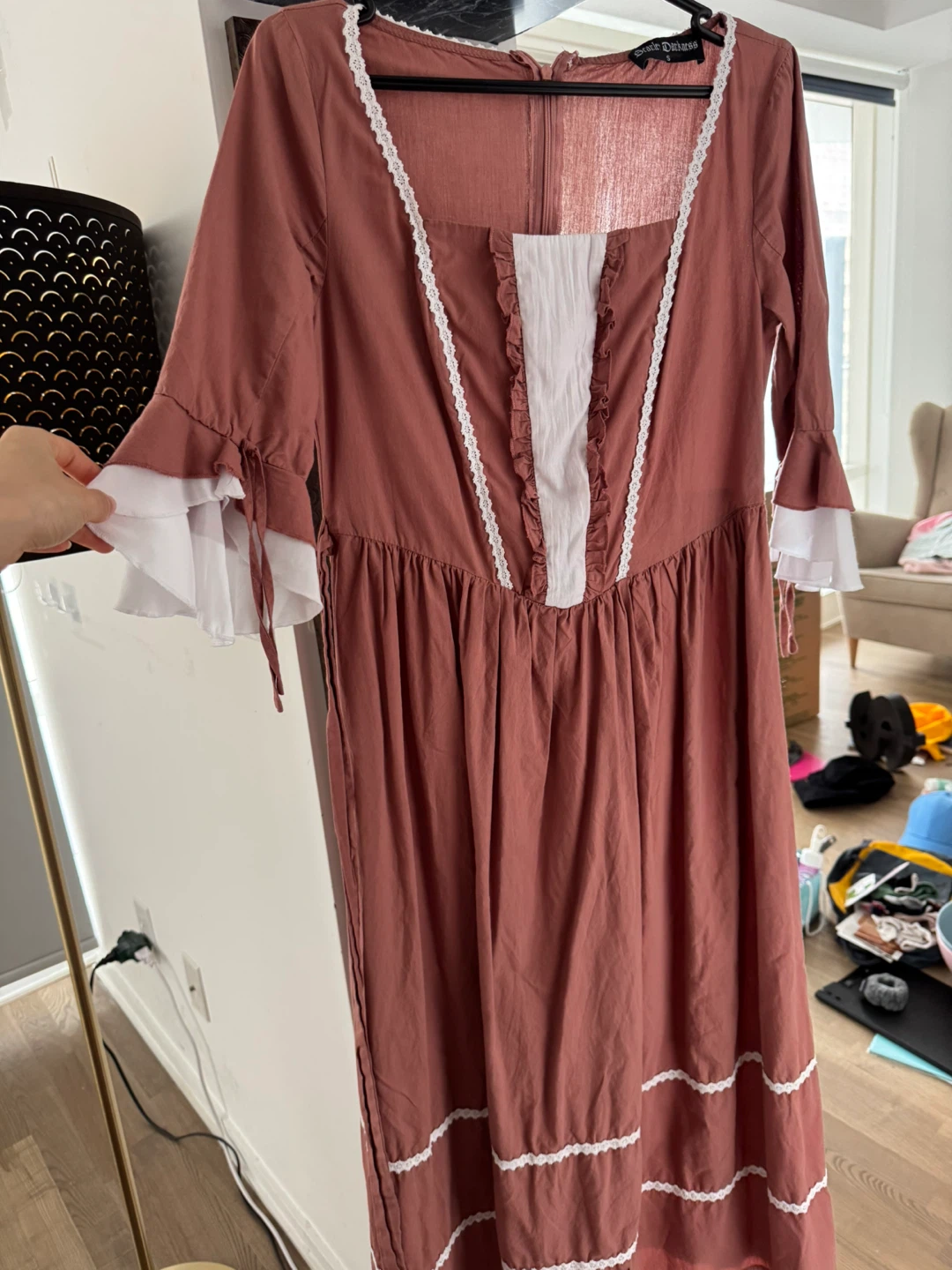 Scarlet Darkness rust-coloured dress - photo 5