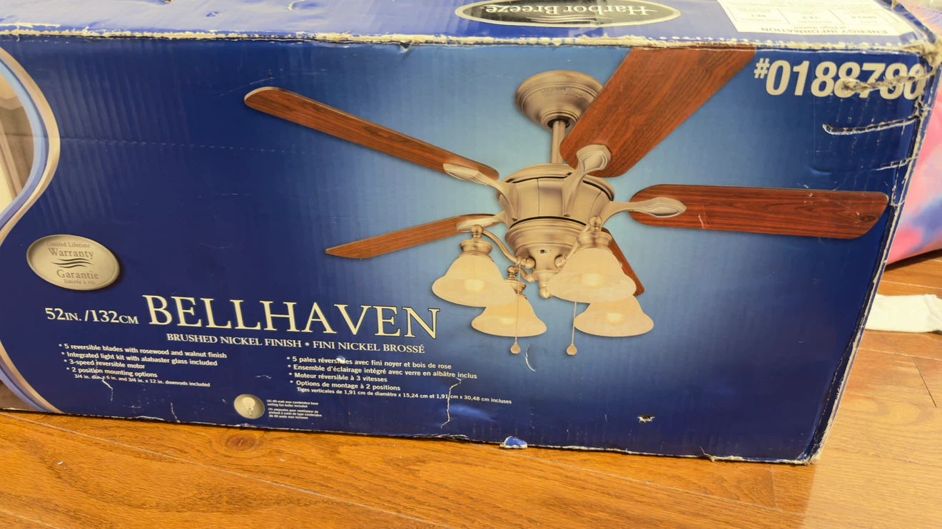 Harbor Breeze Bellhaven Ceiling Fan 52in