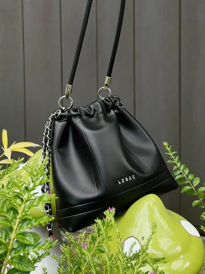 Lesac Black Drawstring Bag - photo 2
