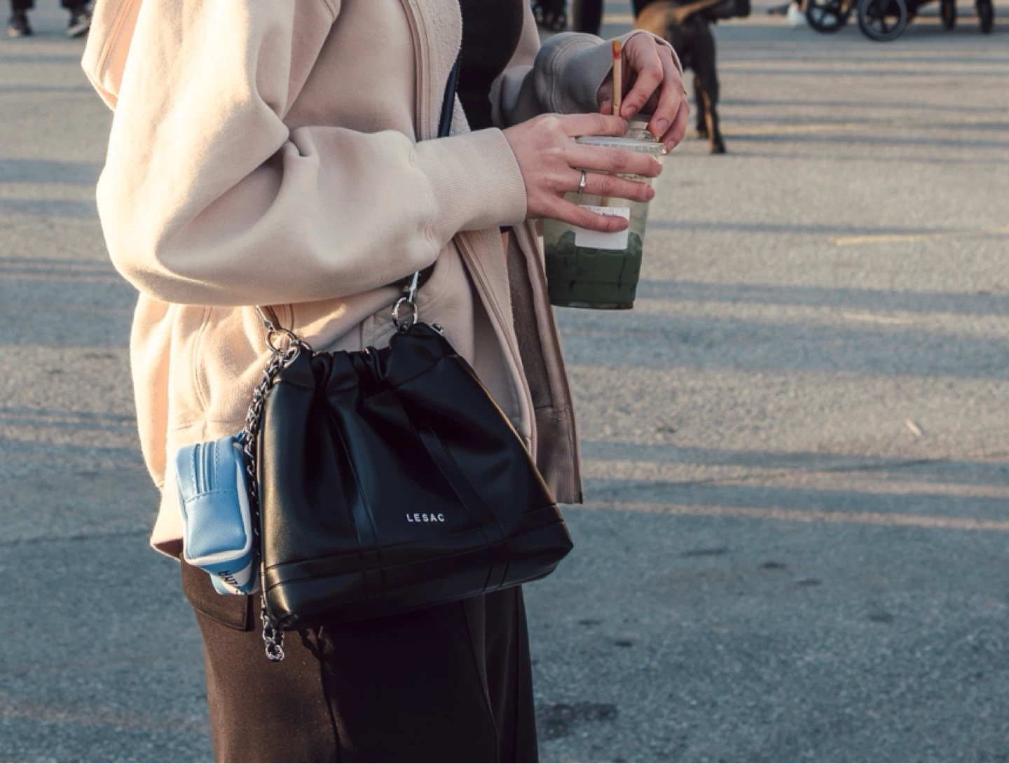 Lesac Black Drawstring Bag - photo 3