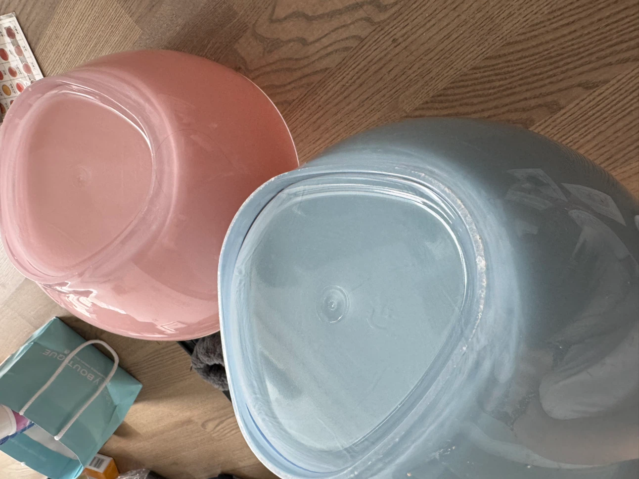 $5 for 2 Bundle Italian baby pinky blue colour Mixing Bowls