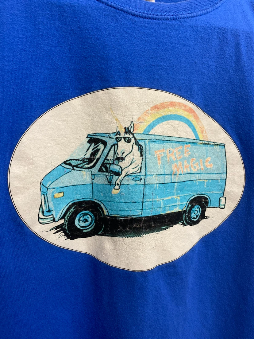 Retro Style Unicorn Free Magic Shirt Size - M/L - photo 2
