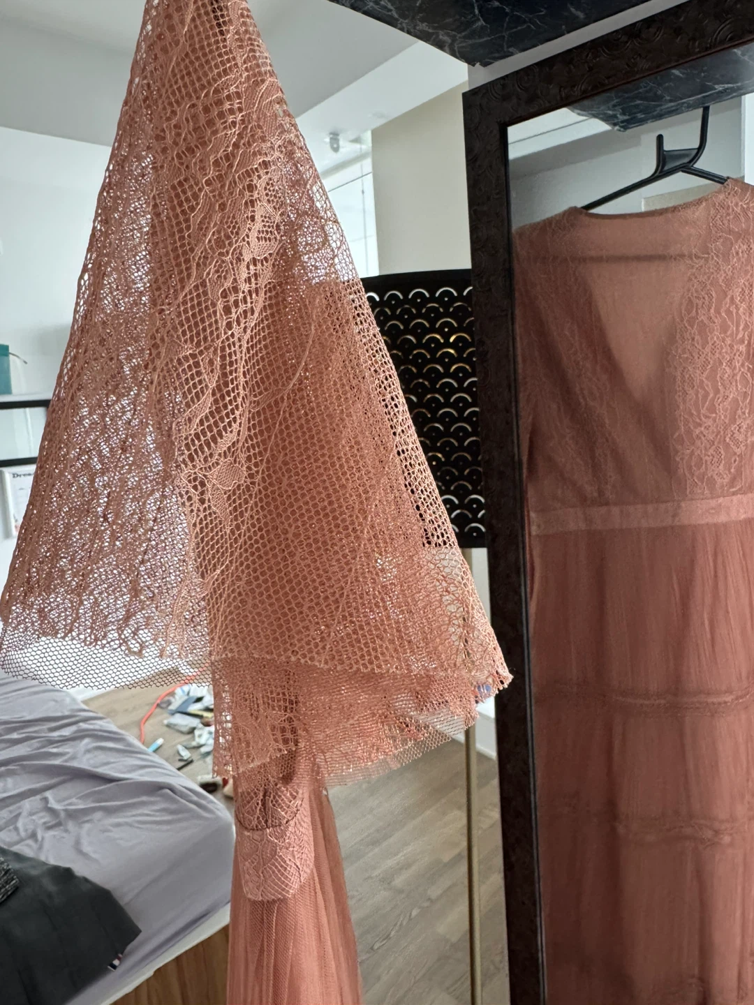 Italian Rose Lace Midi Dress - photo 3
