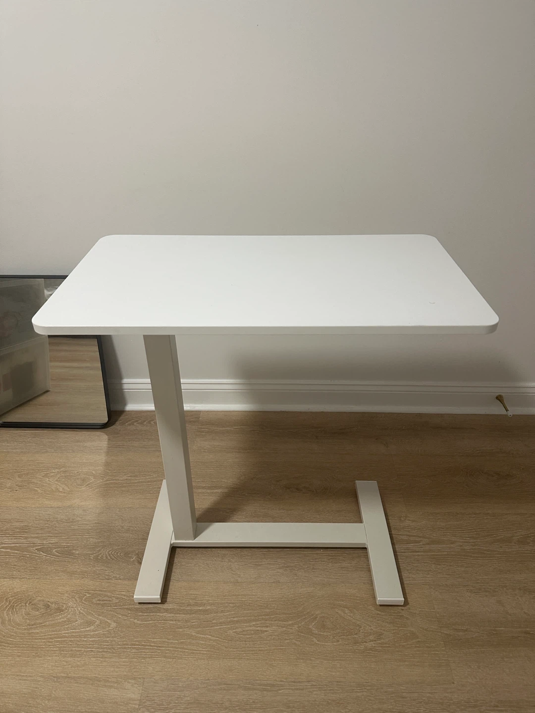 White Adjustable Overbed Table