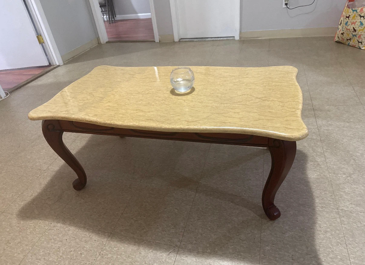 Stone Top Coffee Table