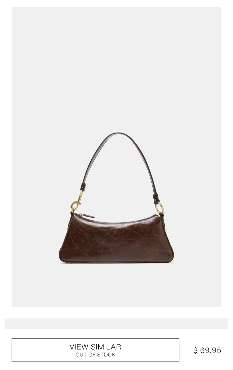 Zara Brown Shoulder Bag
