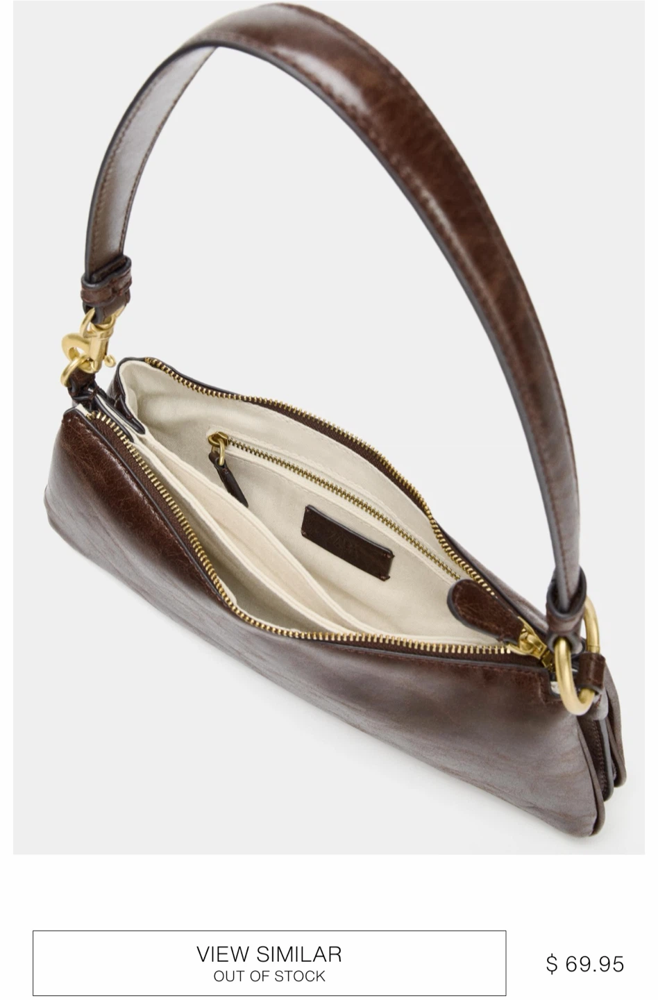 Zara Brown Shoulder Bag - photo 3