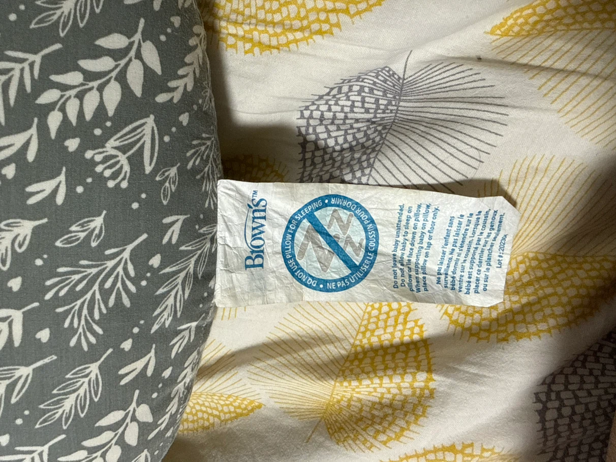 Dr. Brown’s Nursing/Breastfeeding Pillow – Grey Floral - photo 2