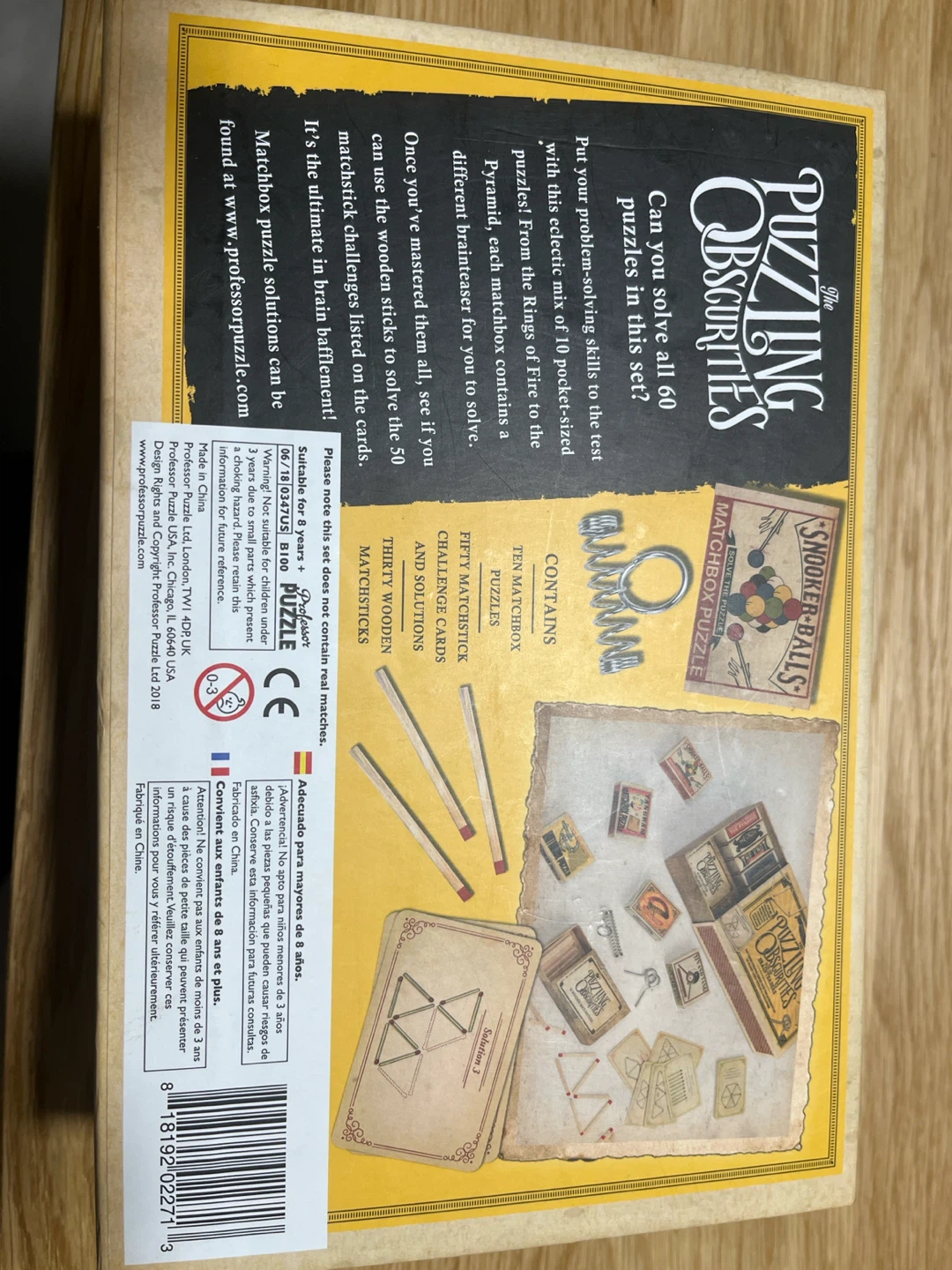 Professor Puzzle Puzzling Obscurities Brainteasers - photo 3