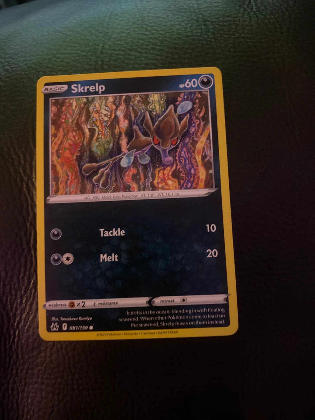 Skrelp Pokemon Trading Card 081/159