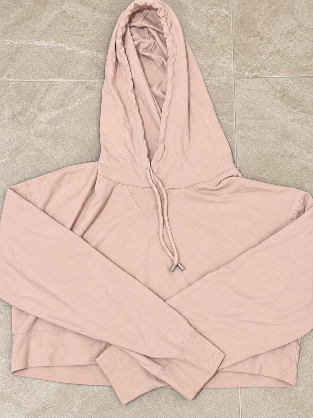 Aritiza Free Blush Pink Crop Hoodie - photo 2