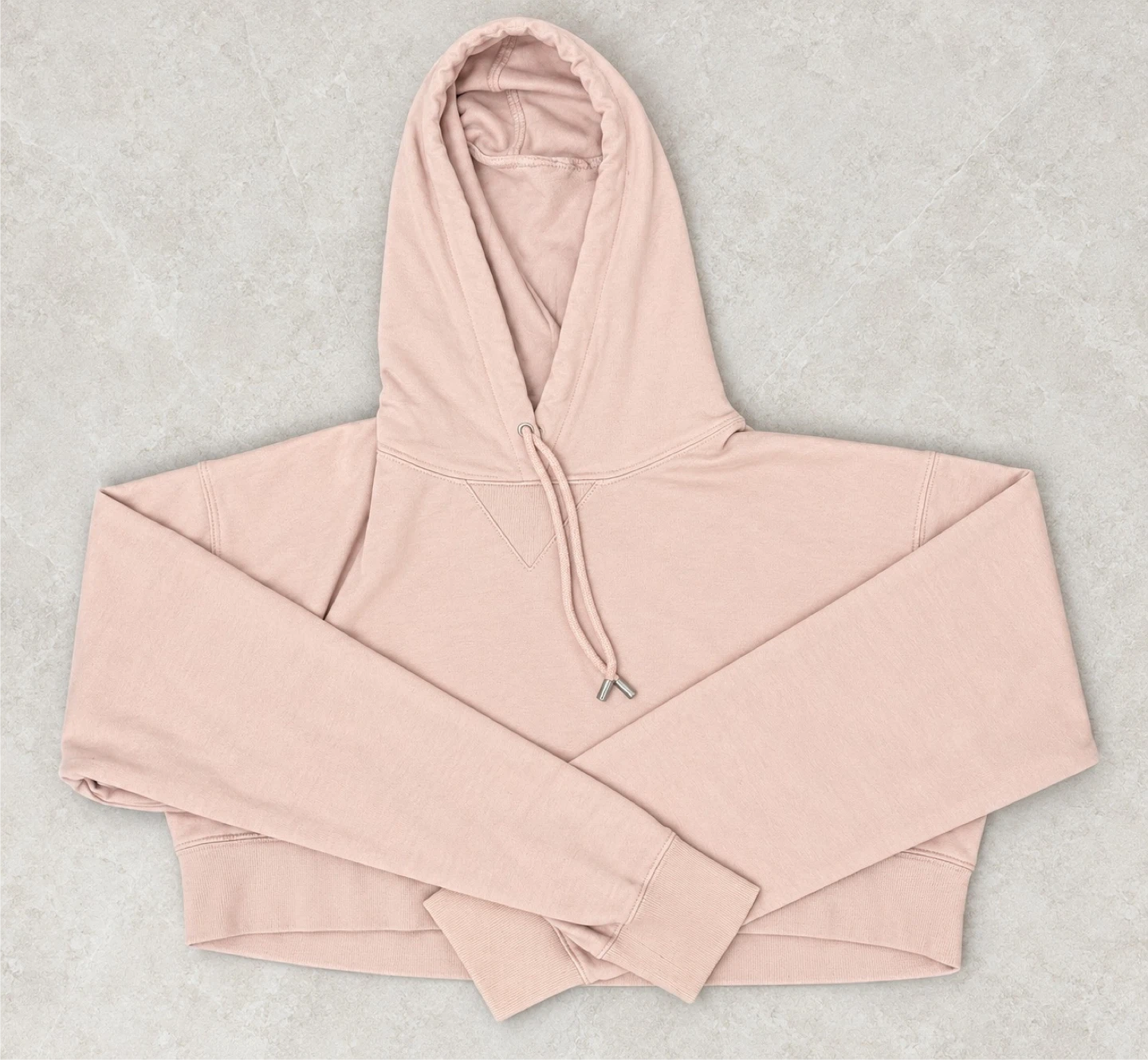 Aritiza Free Blush Pink Crop Hoodie