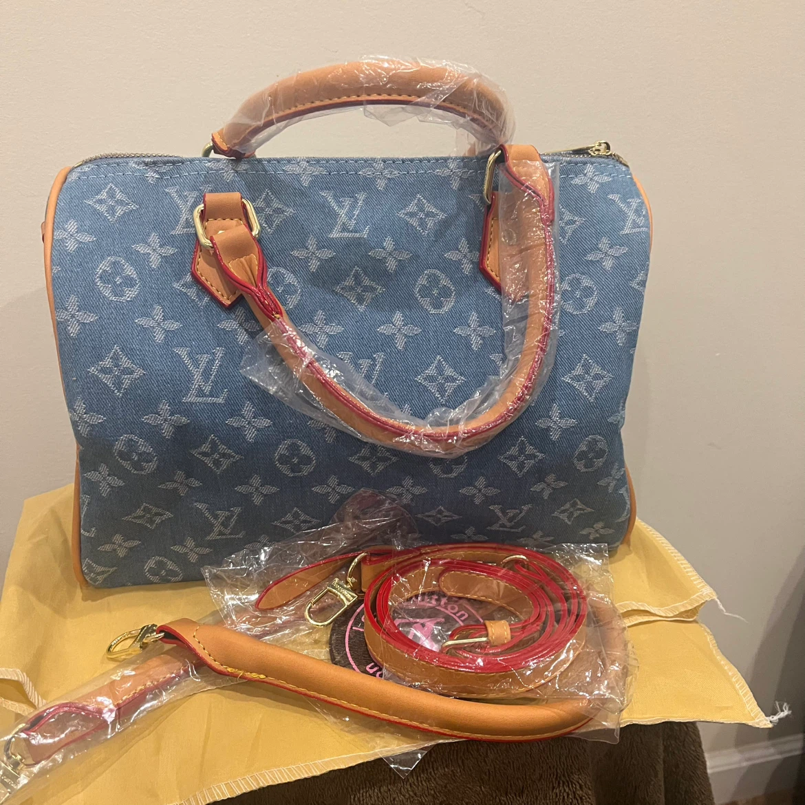 NEW Monogram Handbag with crossbody strap