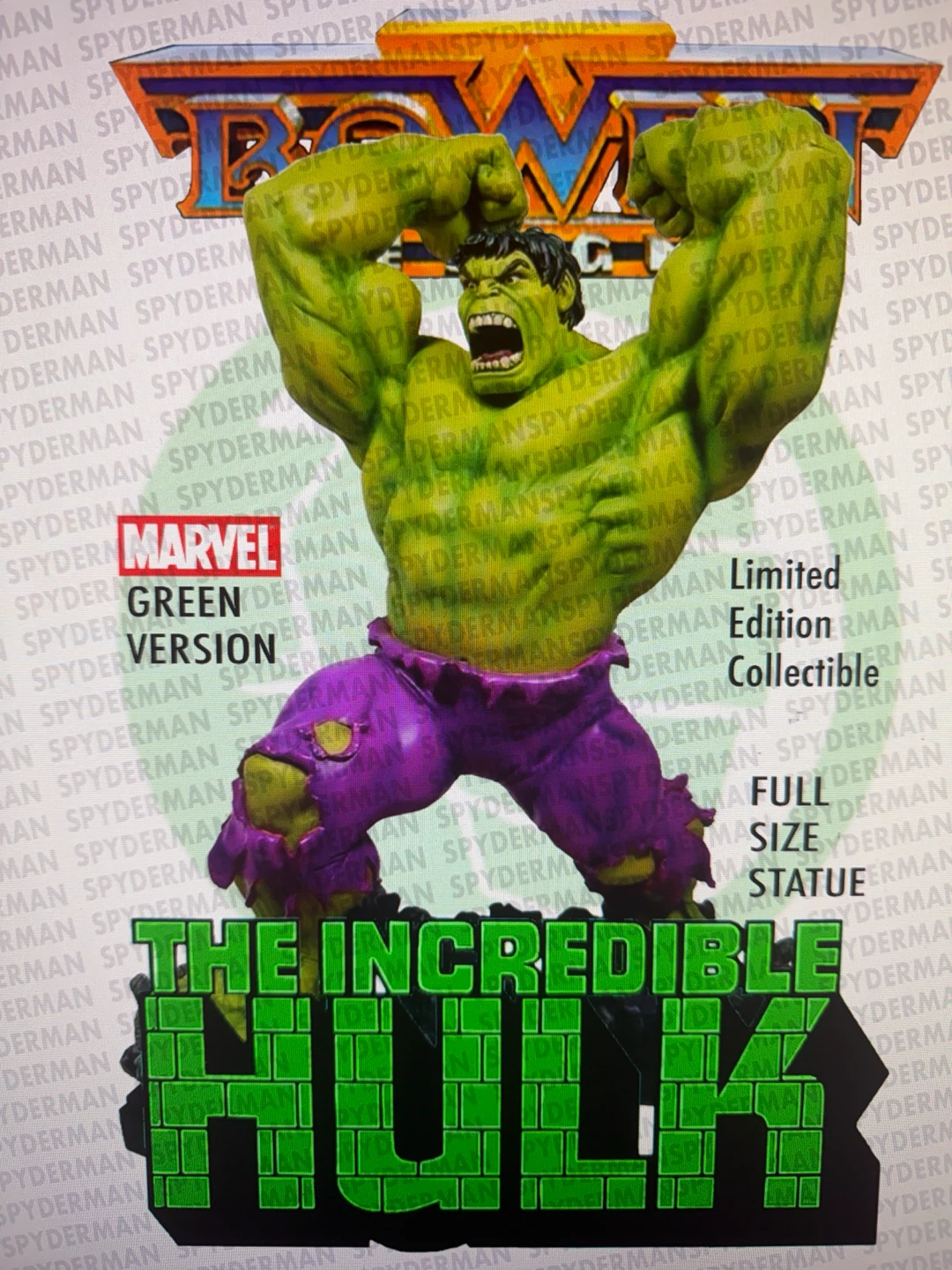Incredible Hulk statue bowen designs  avengers hulk smash