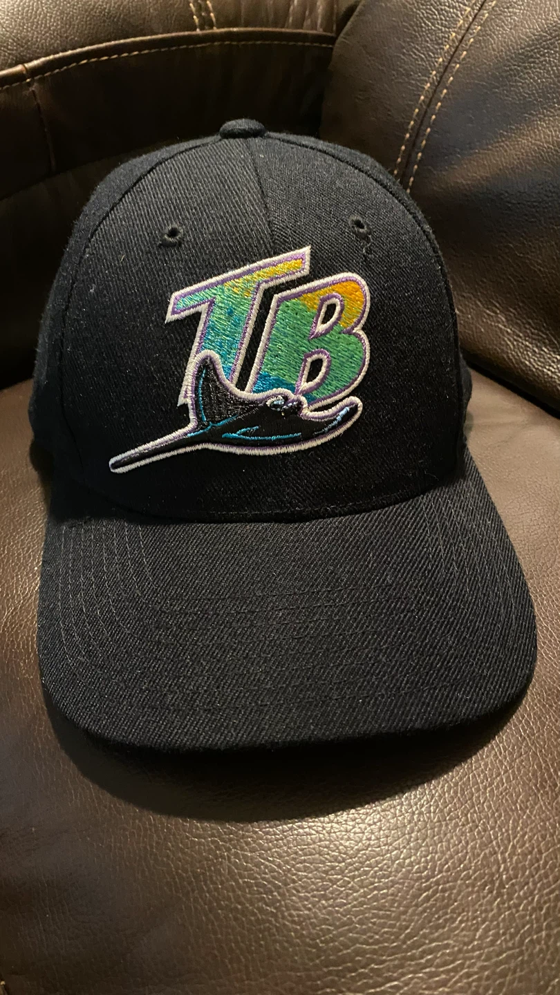 Tampa Bay Rays Logo Athletic Snapback Hat