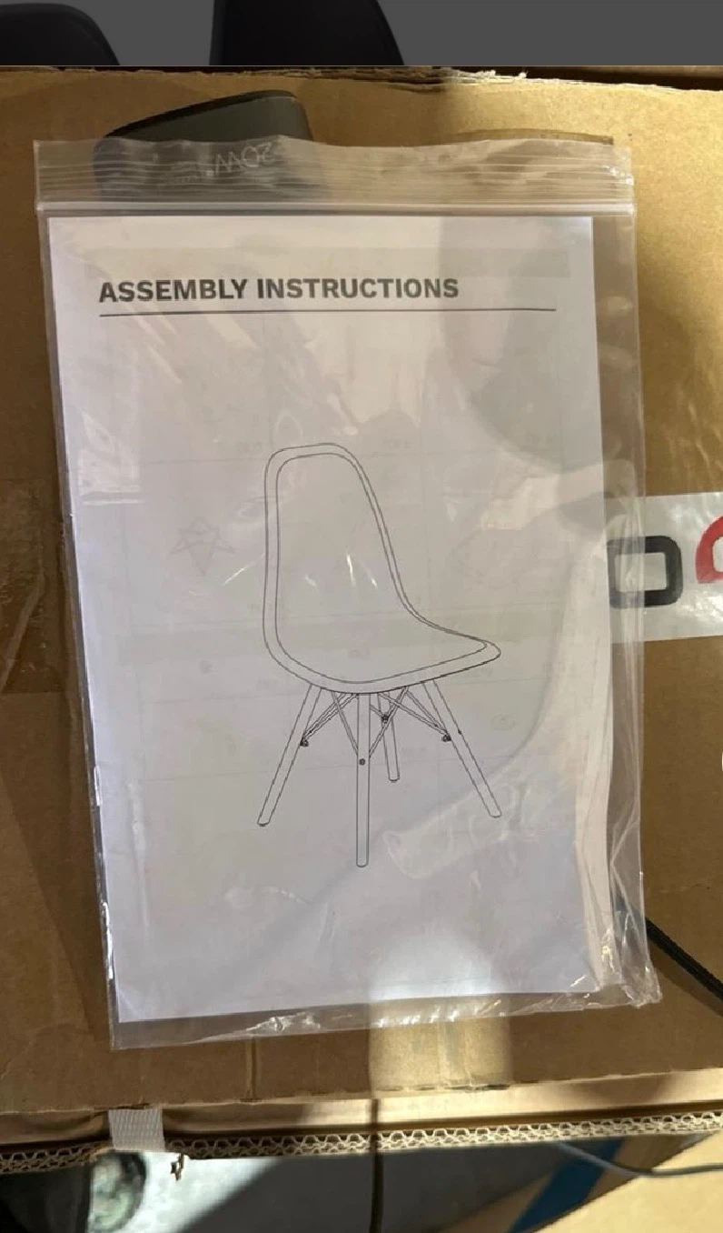 Set of 4 Black Mid-Century Modern Dining Chairs - photo 5