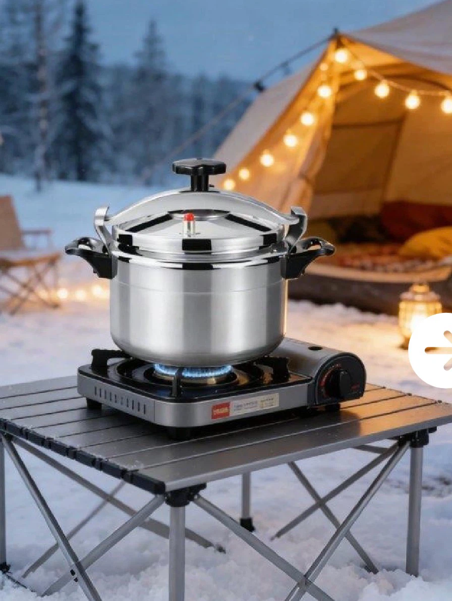 5QT Stainless Steel Pressure Cooker - photo 3