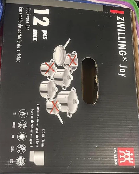 Zwilling Joy 7-Piece Cookware Set- NEW