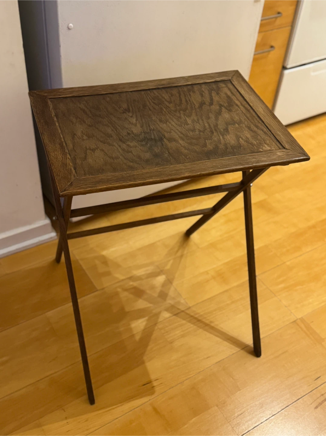 Wooden folding snack table - photo 2