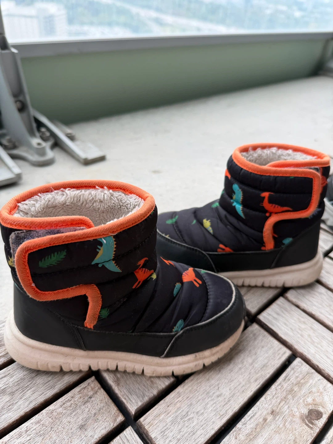 HOBIBEAR Dinosaur Snow Boots Size 11 Little Kid